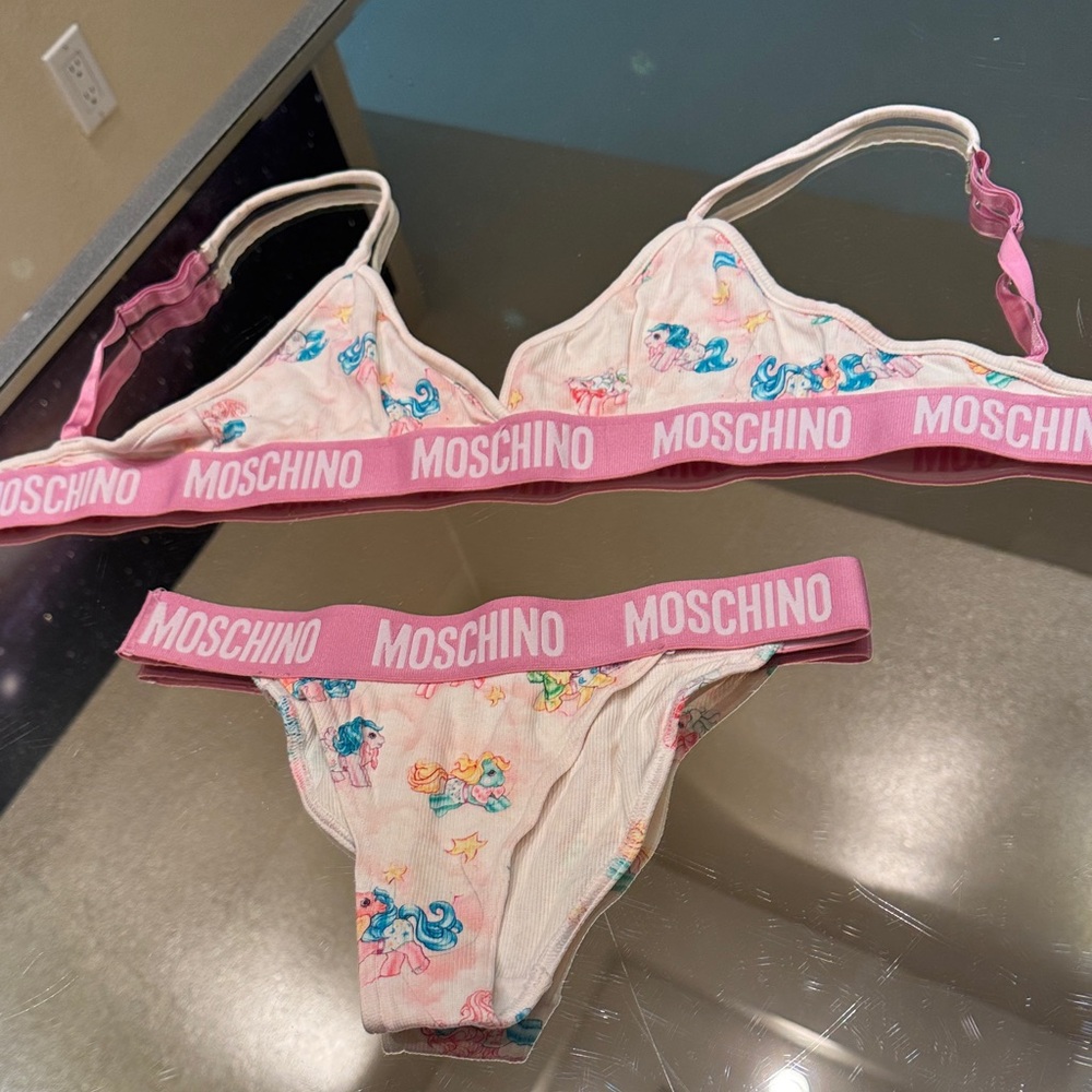 Moschino My Little Pony Bra & Panty Set